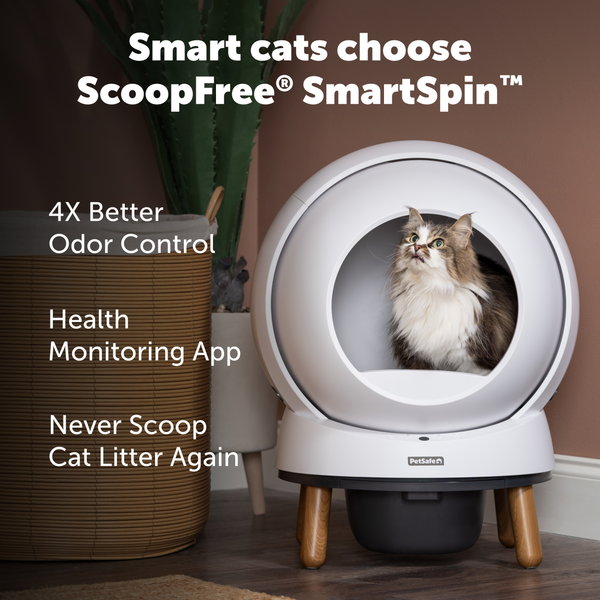 Pet Safe Ecom Smartspin Auto Litter Box Automatic Cat Litter Box